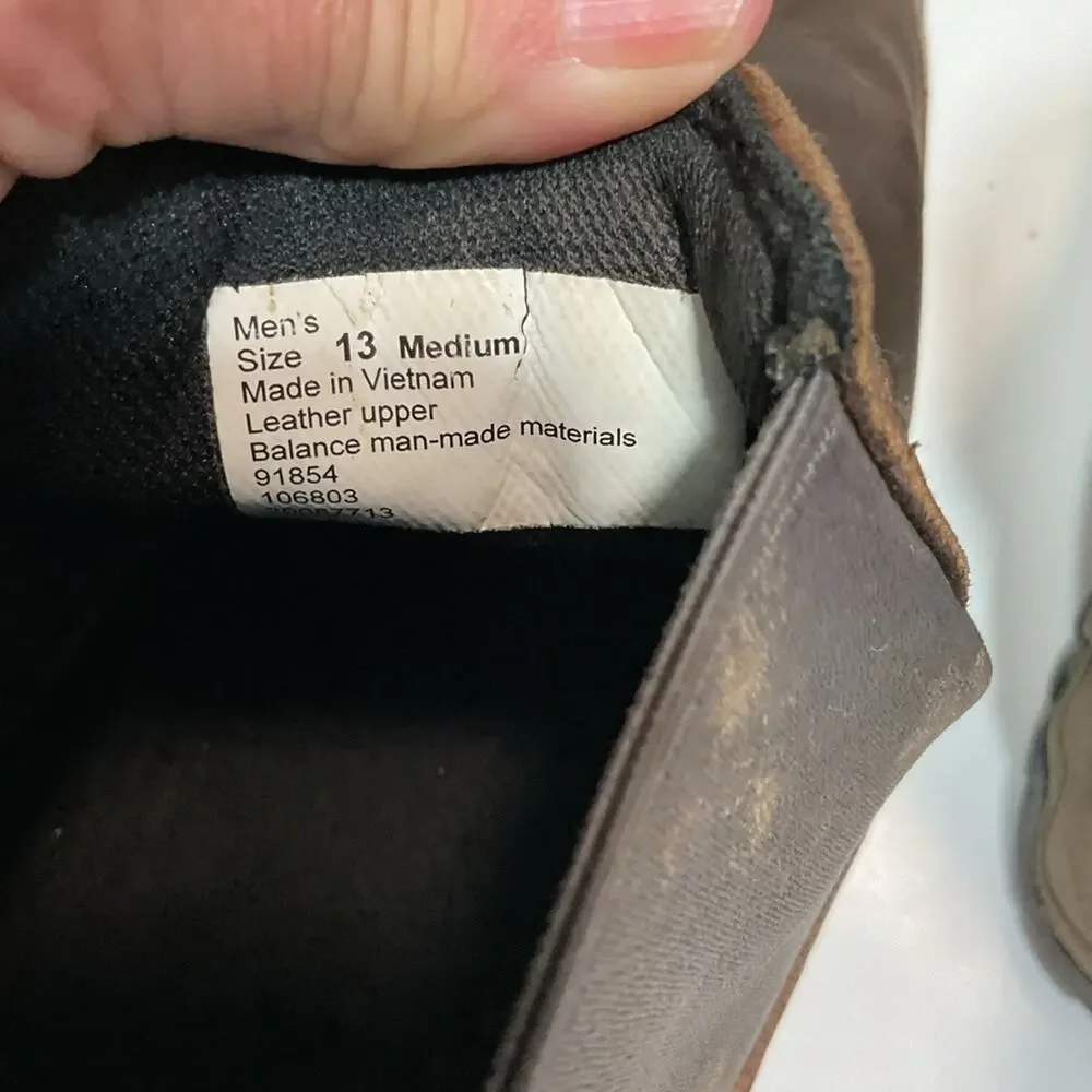Duluth Trading Company Men's Wild Boar Oiled Leather Boots Sz 13 Medium